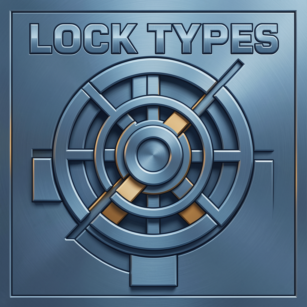 Knife lock types abstract