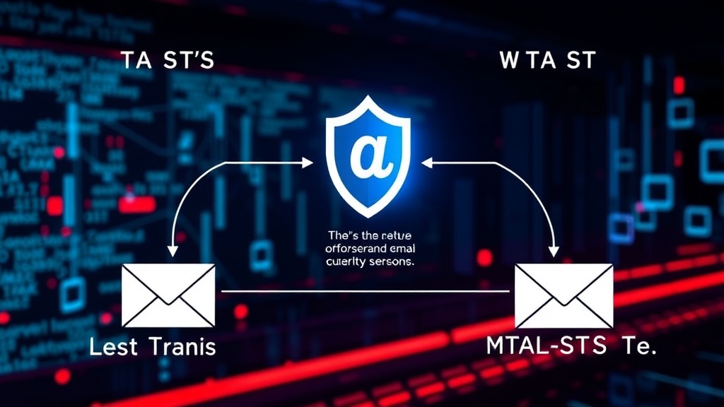 Diagram illustrating the flow of an email with and without MTA-STS enforcement