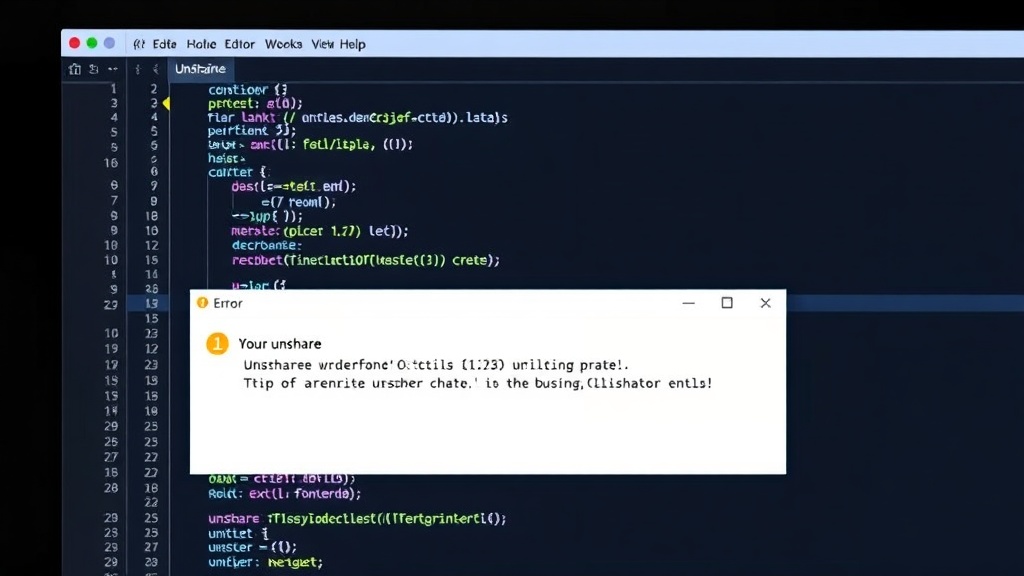 Illustrating the unshare command line interface and its error output