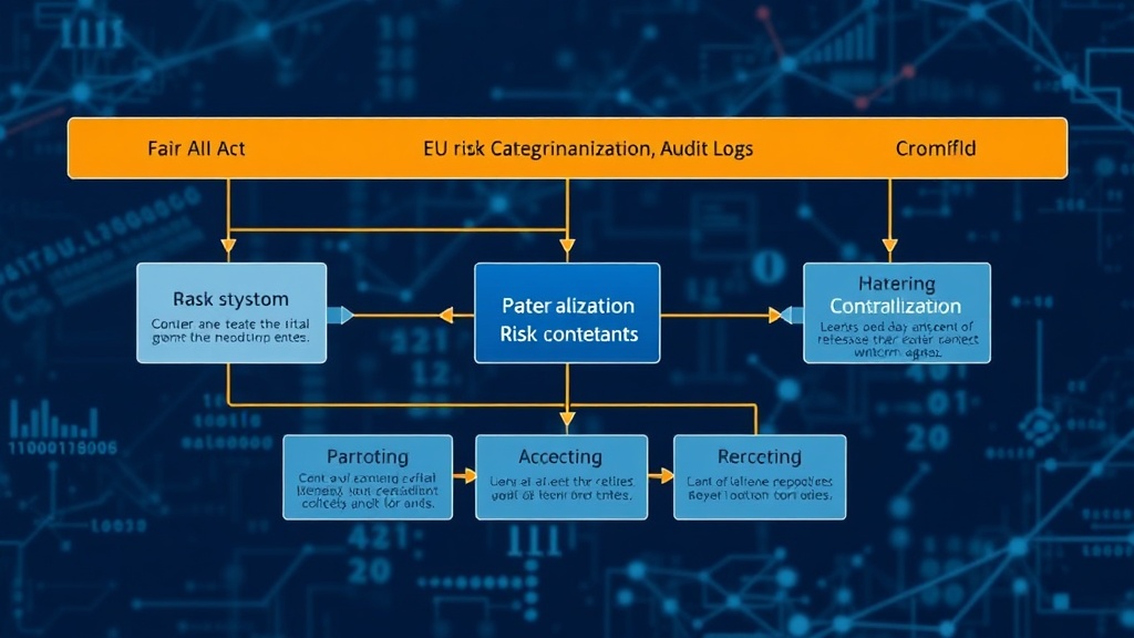 Flowchart detailing the EU AI Act's risk categorization for AI systems.