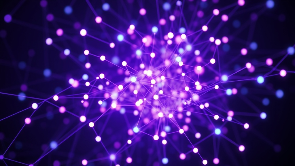 An abstract visualization representing the complex interplay between human creativity and AI algorithms.