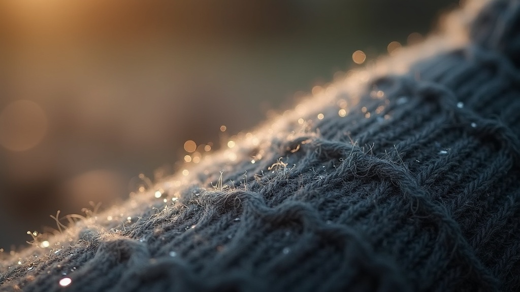 Textura de calcetín de lana merino con gestión de humedad