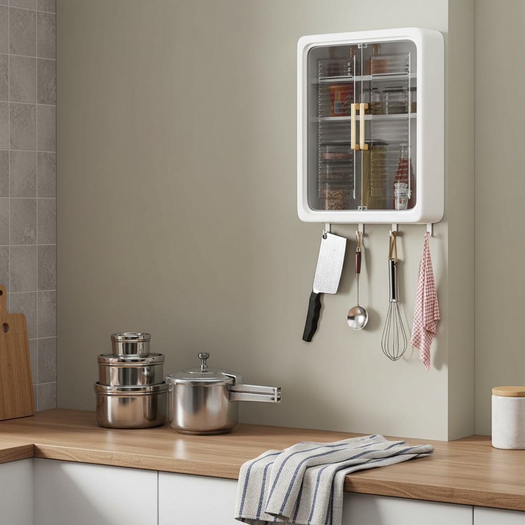 Wall-Mounted Kitchen Storage Cabinet photo 5