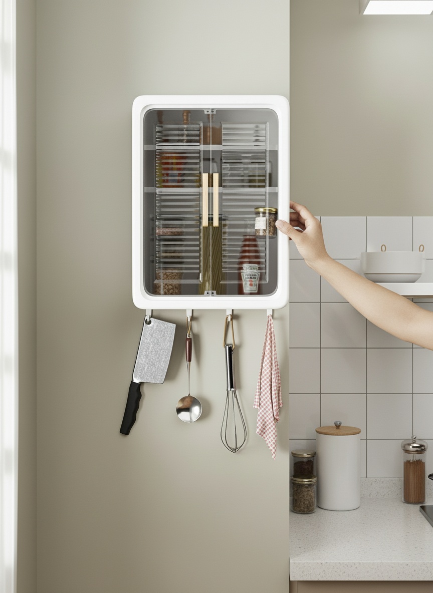 Wall-Mounted Kitchen Storage Cabinet photo 8