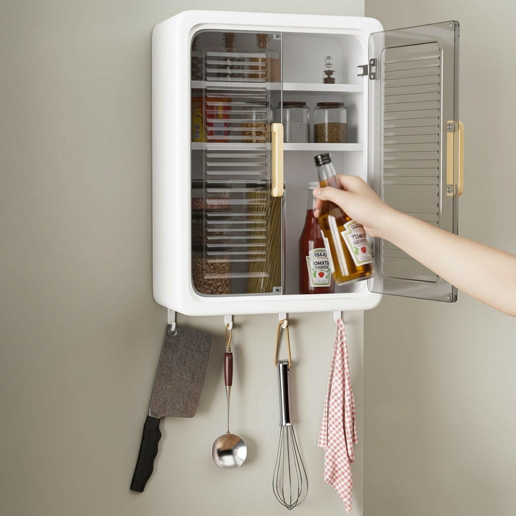 Wall-Mounted Kitchen Storage Cabinet photo 3