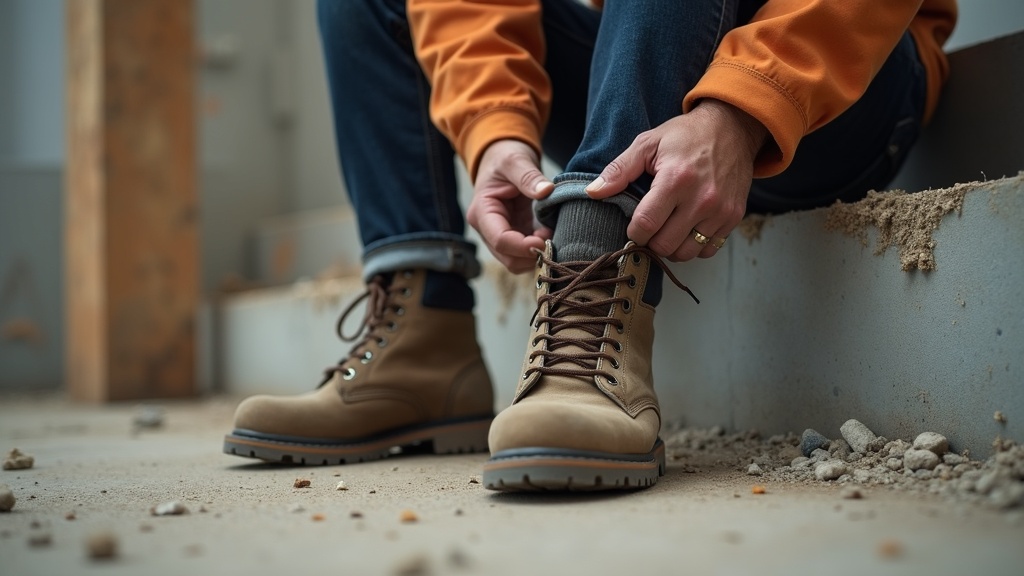 Calcetines de verano para trabajar en la obra