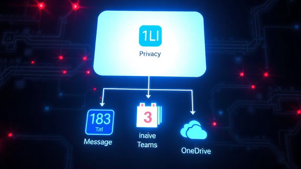 Diagram illustrating direct LLM access to native apps like iMessage, Teams, and OneDrive.