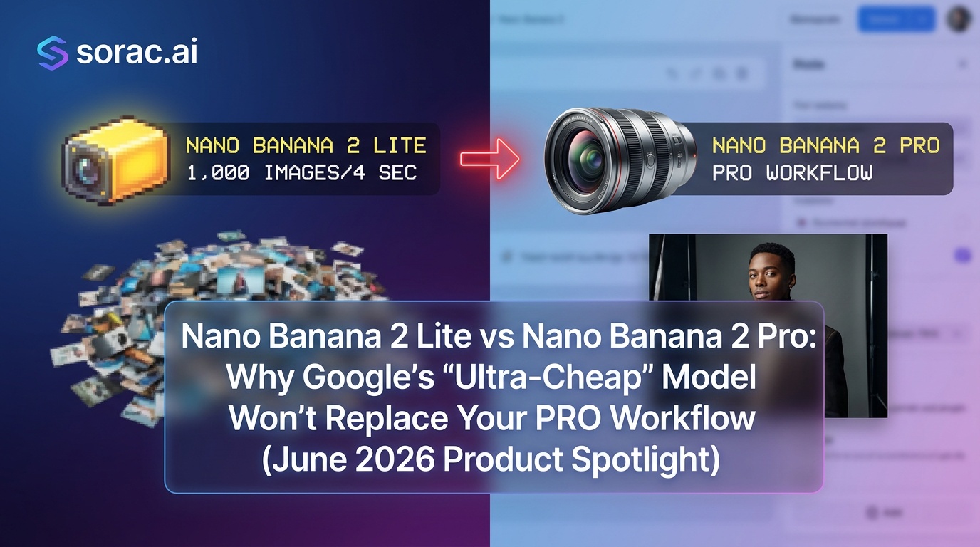 Nano Banana 2 Lite vs Nano Banana 2 Pro: Why Google's 'Ultra-Cheap' 1,000-Images-in-4-Seconds Model Won't Replace Your PRO Workflow (June 2026 Product Spotlight)