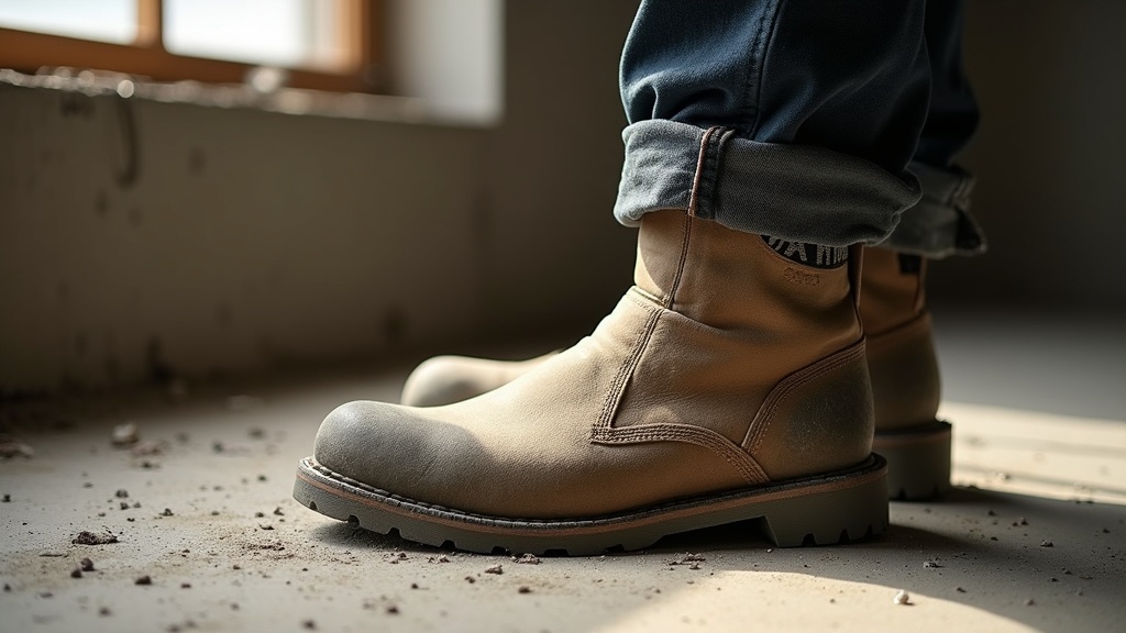 Work sock durability test on a real construction jobsite
