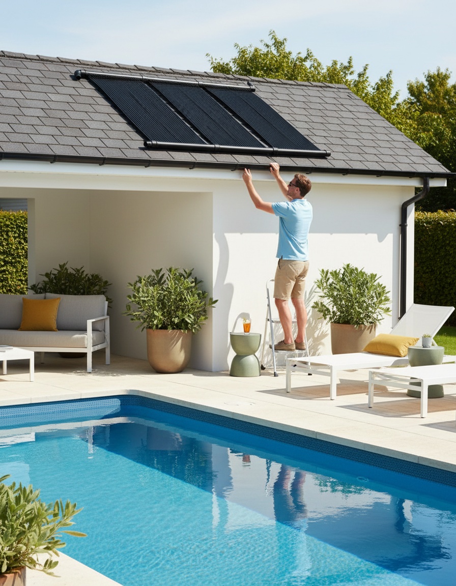 Desarrollo de un sistema de calefacción solar eficiente para piscinas de gran capacidad