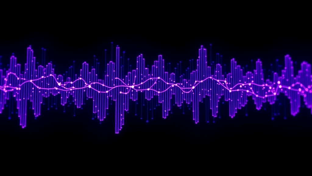 Visual representation of audio waveform with speaker segments highlighted