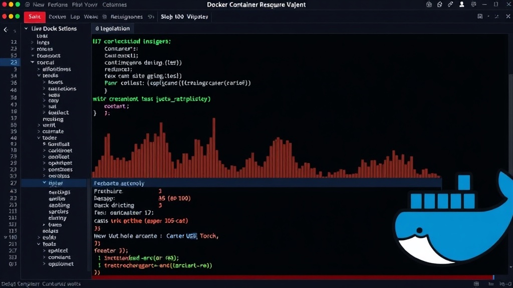 Live stream of Docker container resource usage via the `docker stats` command.