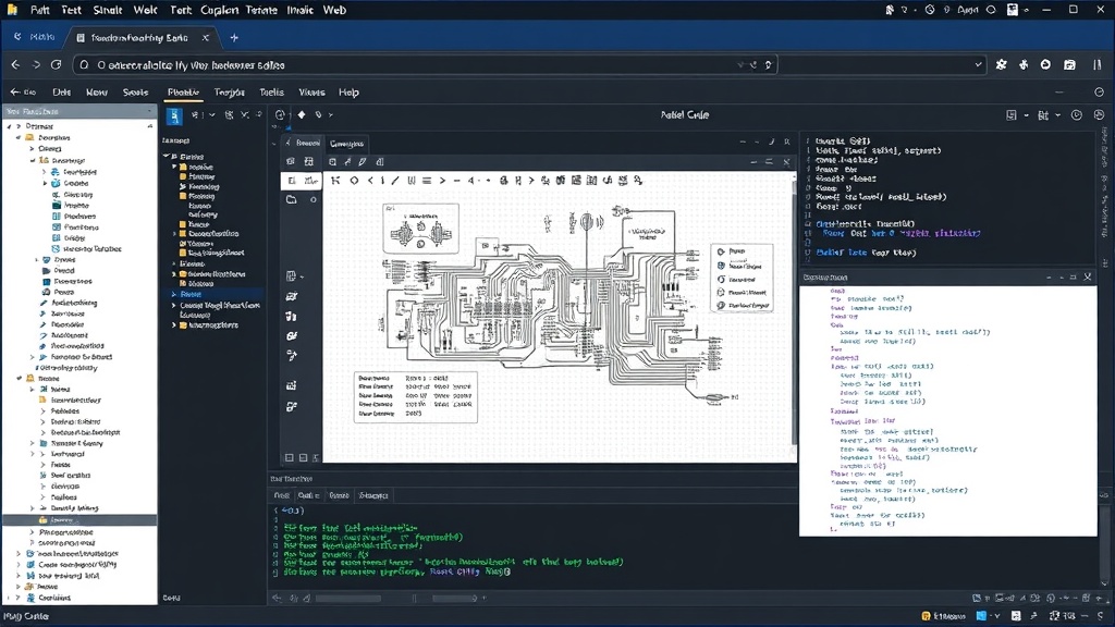 KiCad schematic editor interface rendered within a web browser window.