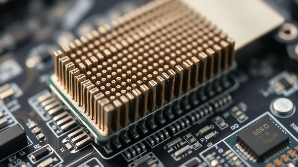 Close-up of the hand-threaded magnetic core memory array within the USB drive