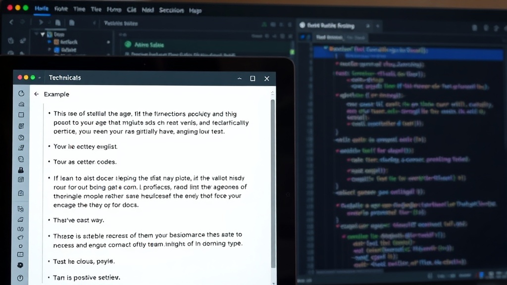 Screenshot of a note-taking app displaying technical English phrases with example sentences.
