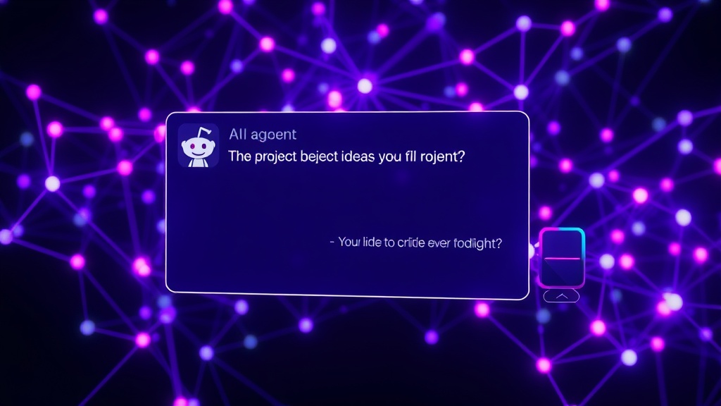 User interface mock-up showing an AI agent's critique of a project idea