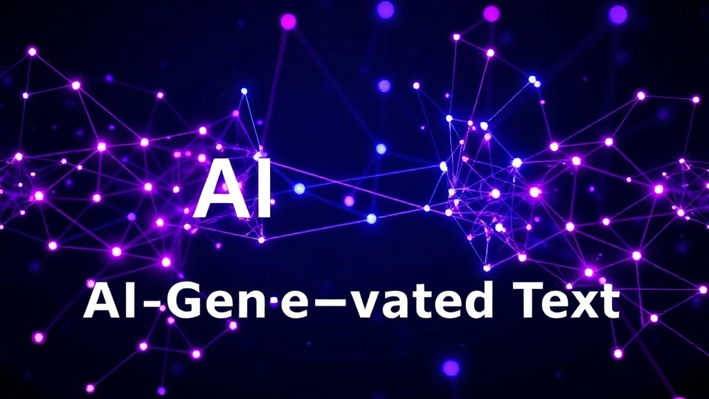 A conceptual graphic illustrating the comparison between human and AI-generated text