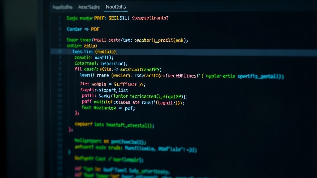 Node.js code snippet demonstrating capturing a webpage as a PDF