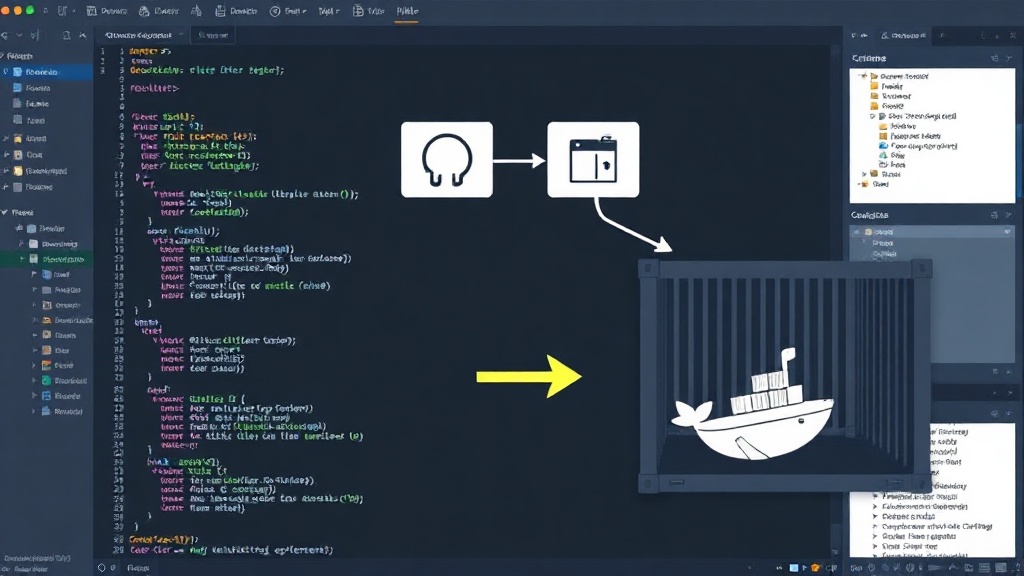 Diagram illustrating the difference between a traditional machine environment and a self-contained Docker container