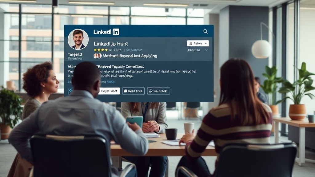 LinkedIn profile showing targeted connections and industry engagement