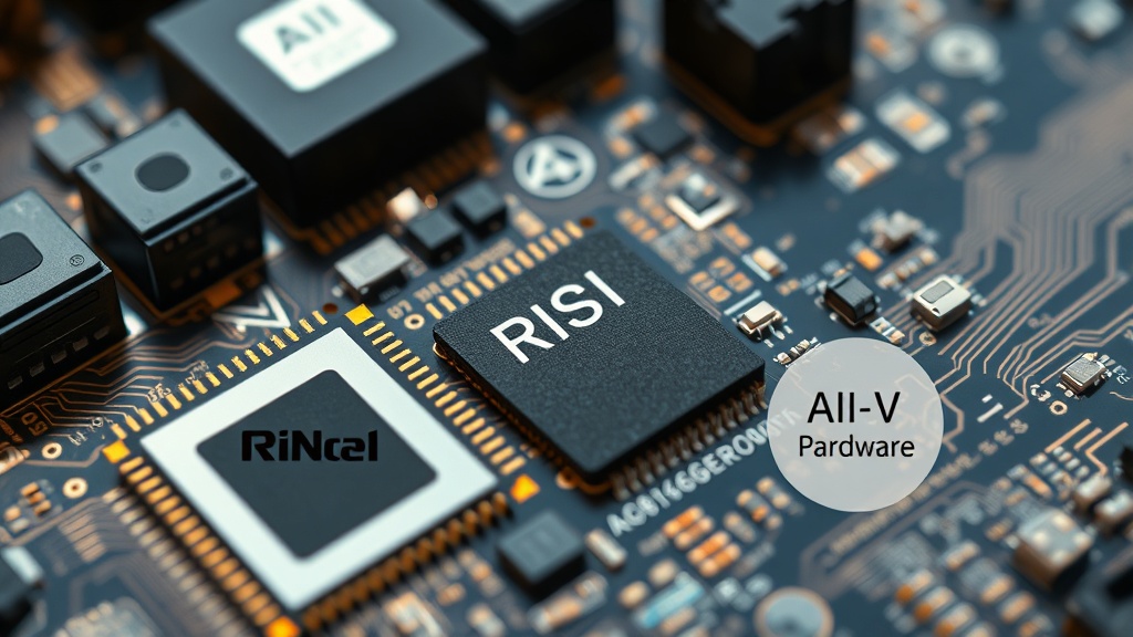Diagram illustrating the convergence of AI, RISC-V, and advanced manufacturing for personalized hardware