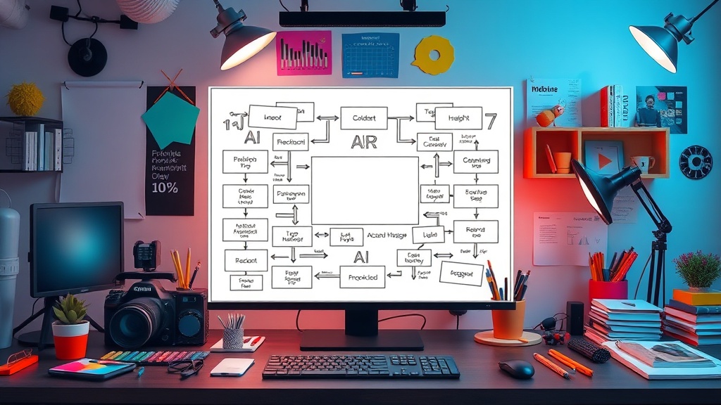 A visual representation of a complex AI video prompt structure.