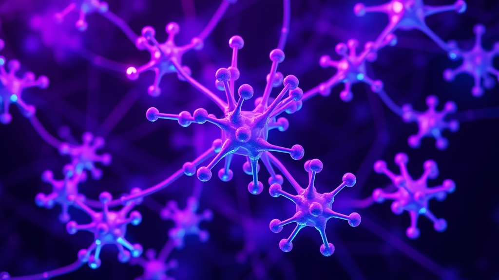 AI-generated molecular structures for potential drug candidates