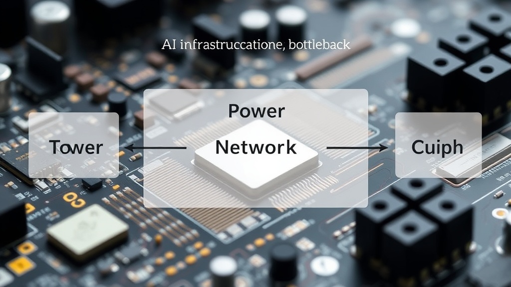 Diagram illustrating the interconnected bottlenecks in data center AI infrastructure