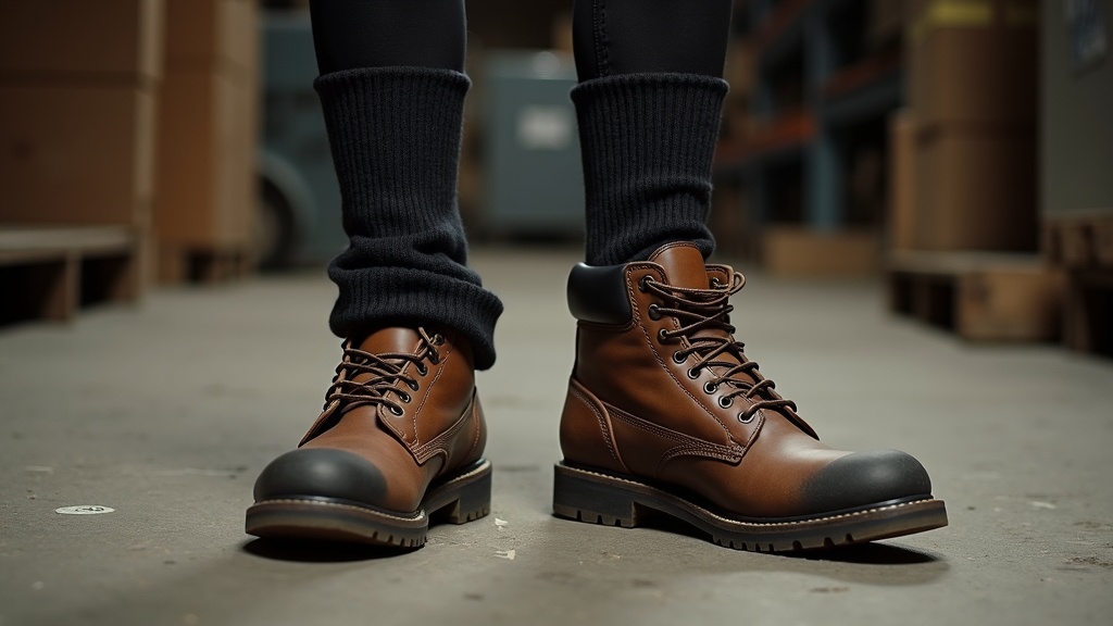 Over-the-calf work sock vs crew cut sock in a work boot