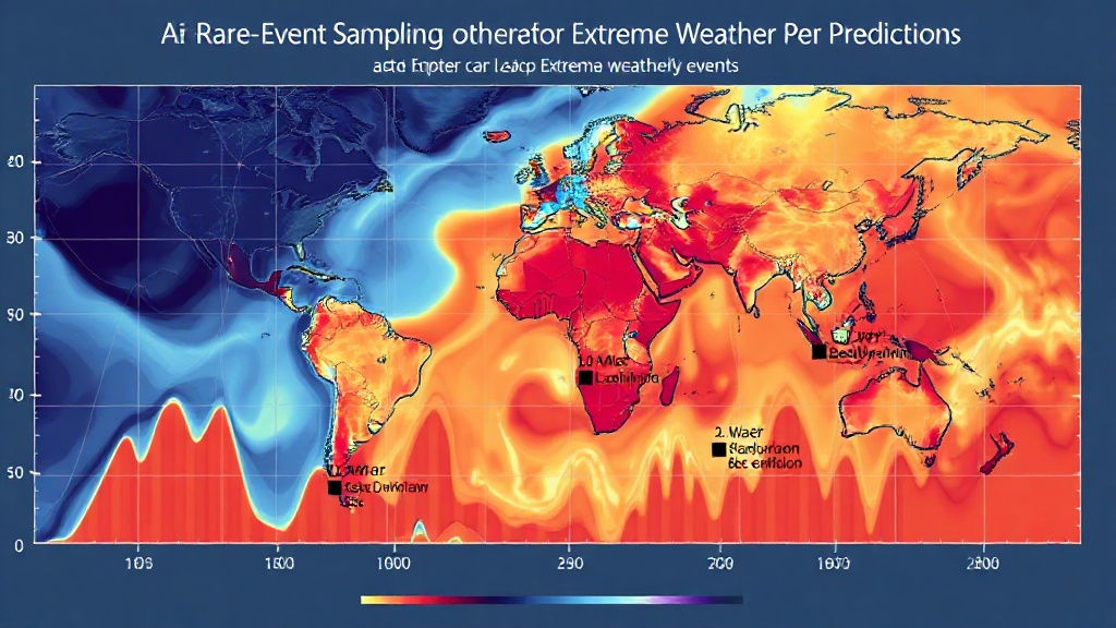 Visual representation of AI model identifying precursor atmospheric conditions for extreme weather events.