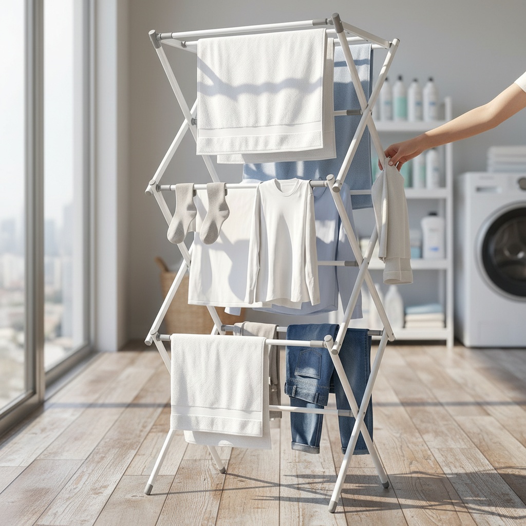 AeroDry 3-Tier Folding Clothes Drying Rack photo 4