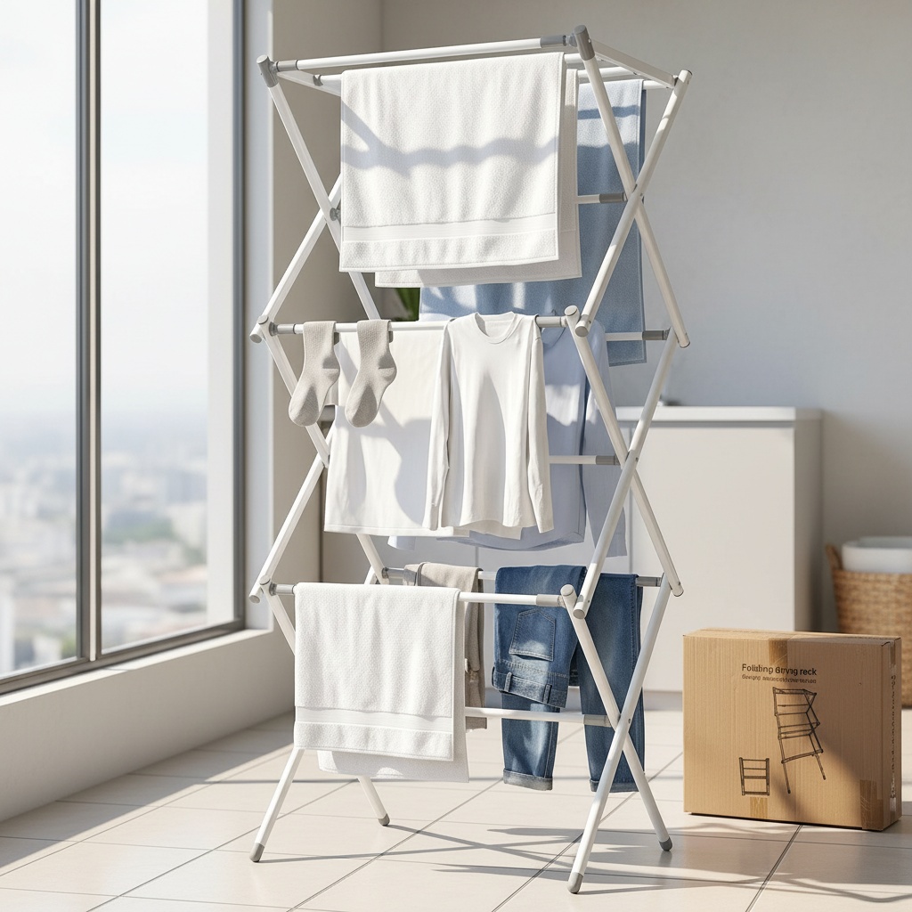 AeroDry 3-Tier Folding Clothes Drying Rack photo 5