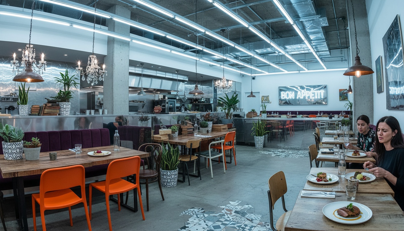 Ambiance de restaurant et atmosphère de salle à manger