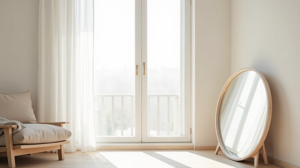 How to maximize natural light indoors in a minimal Scandinavian living room