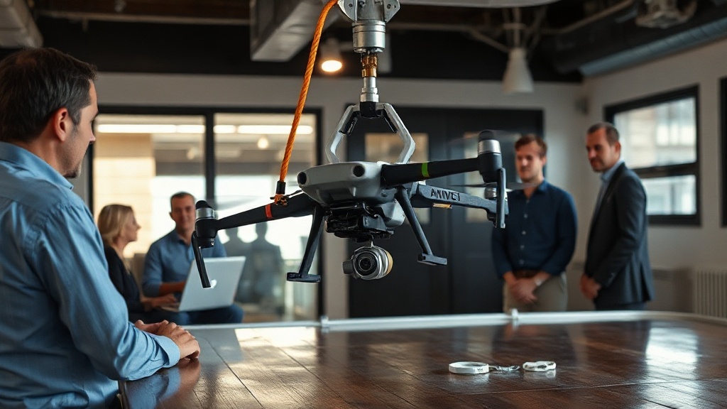 WaiV Robotics' automated recovery arm securing a drone onto a vessel.