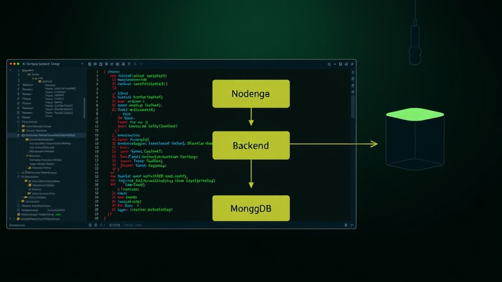 Node.js backend and MongoDB database architecture diagram for Khata