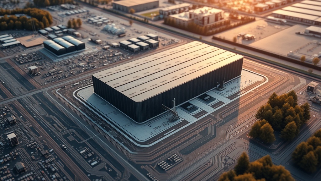 Aerial view of Microsoft's large-scale AI data center facility in Wisconsin