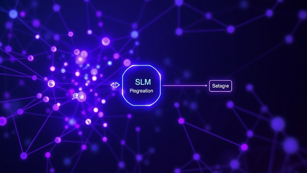 Diagram illustrating how an SLM processes a specific task within an AI agent's workflow.