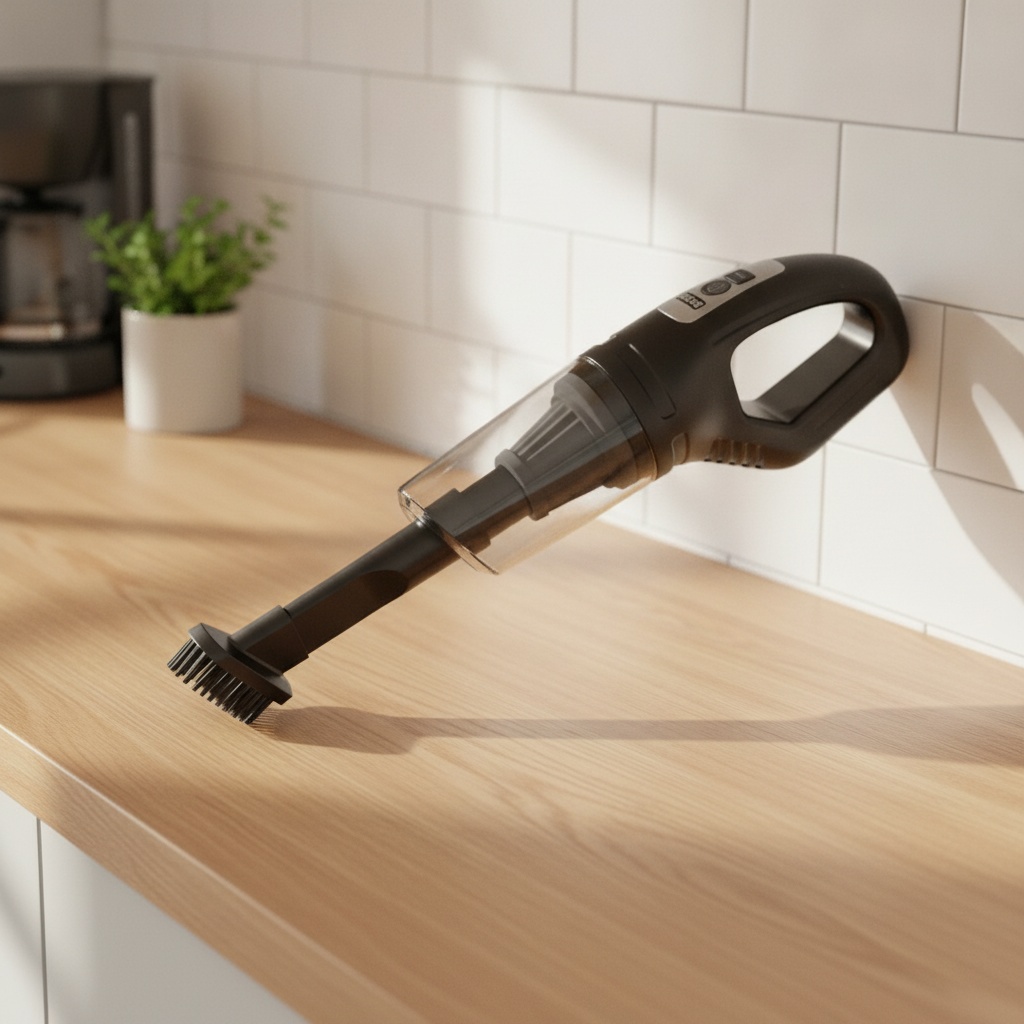 Customer cleaning kitchen with AeroClean