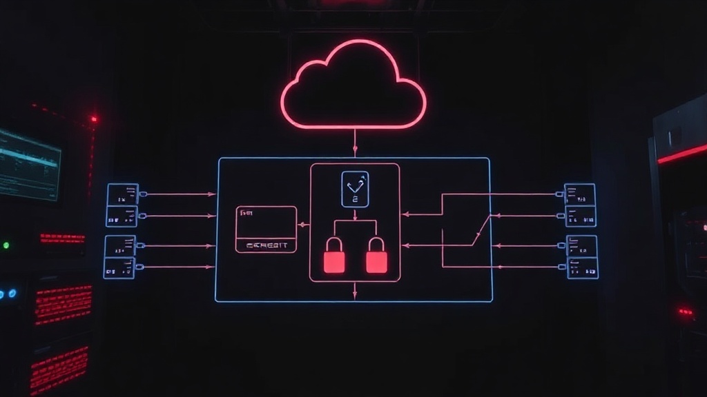 Diagram showing the luks-deadman architecture with components and network connections