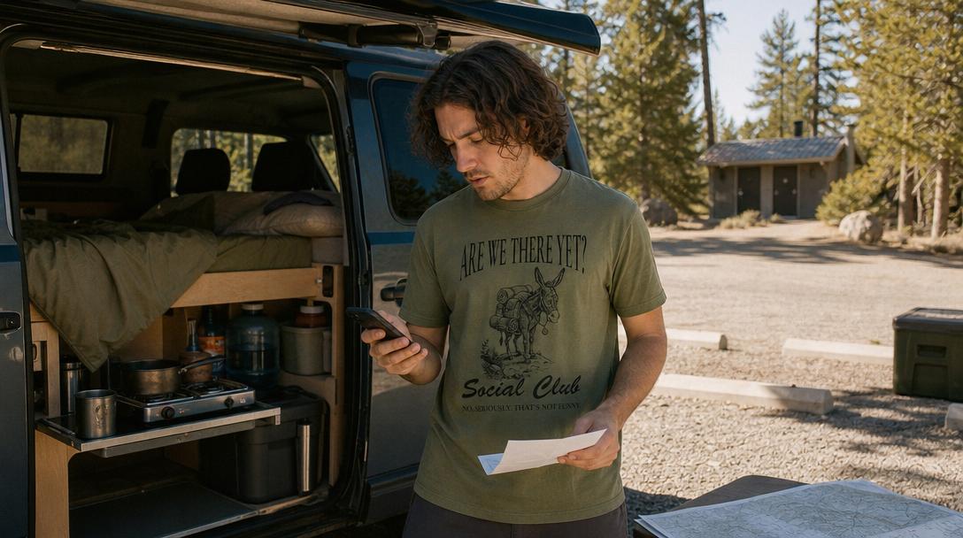 Solo trip hiking gear checklist laid out