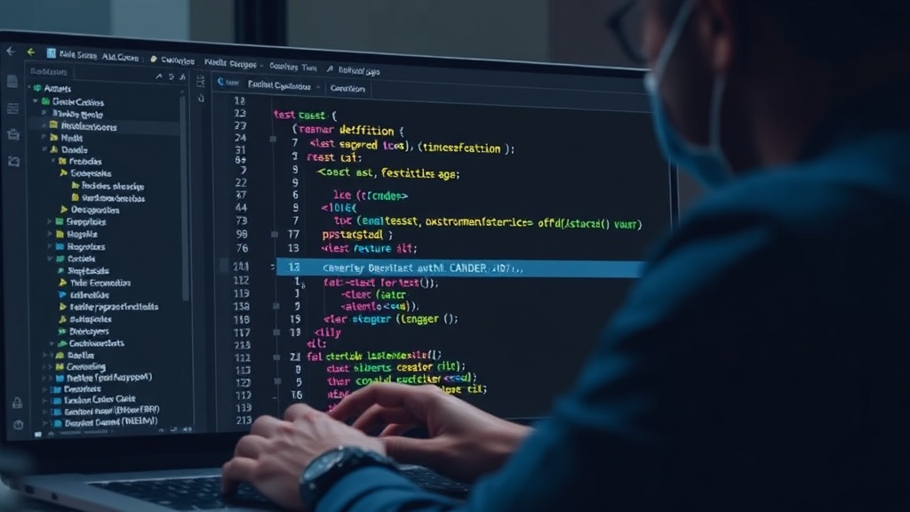 Developer interacting with Claude Code IDE, highlighting test case definition