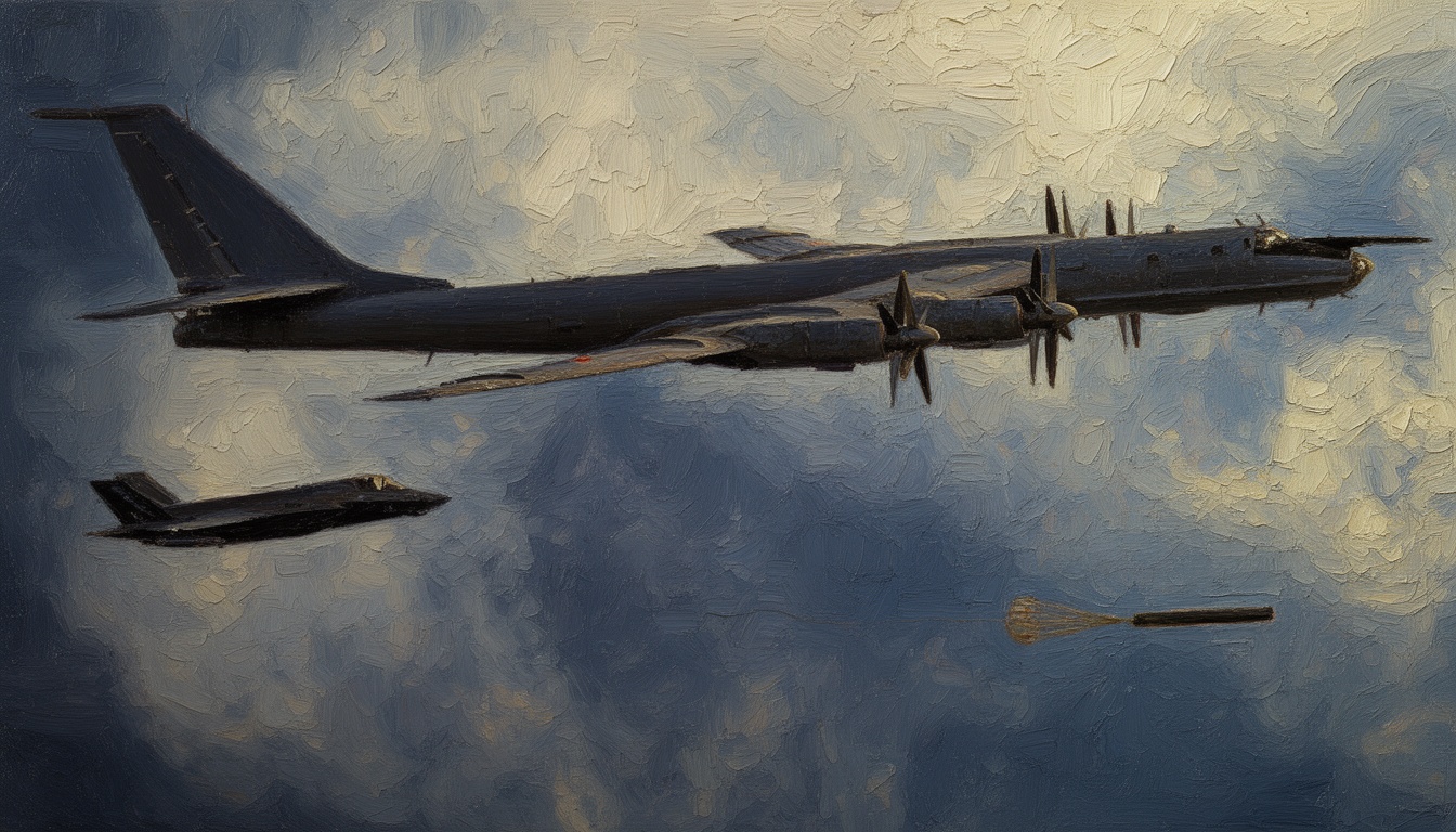 Russian Tu-142 Deploys Sonobuoys Near British Aircraft Carrier