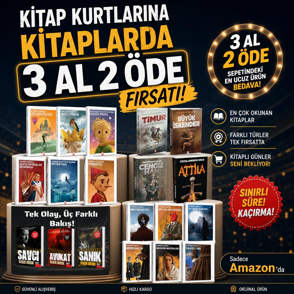 Kitap Kurtlarına Kitaplarda 3 Al 2 Öde FIRSATI!