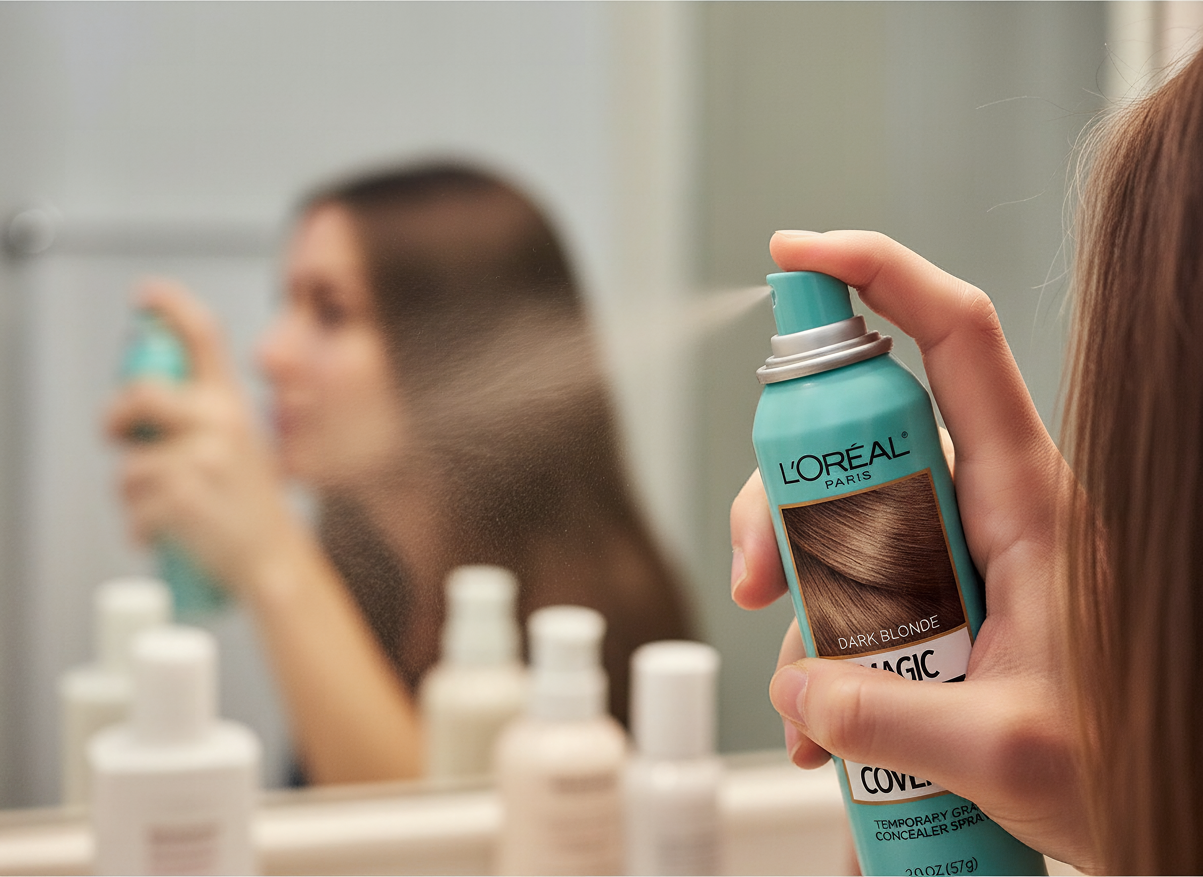 L'Oreal Paris Magic Root Cover Up Gray Hair Spray, 100% Gray Hair Coverage with Buildable, Lightweight, Transfer-Resista