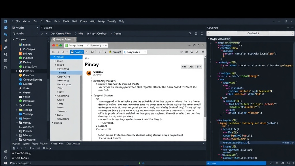 Pinray GitHub repository showing project structure and README