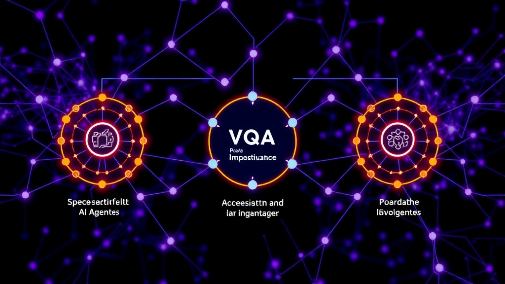 Diagram showing the three specialized AI agents of VEQRA AI working together