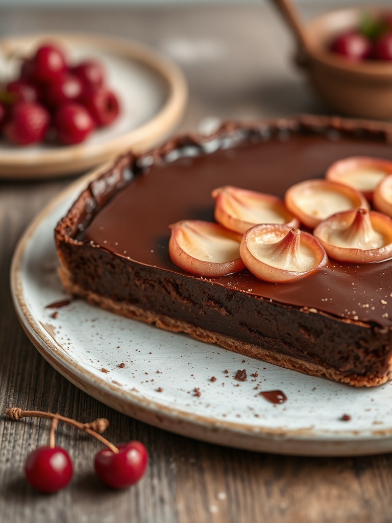 tarte aux poires chocolat