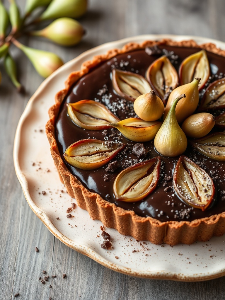 tarte aux poires chocolat