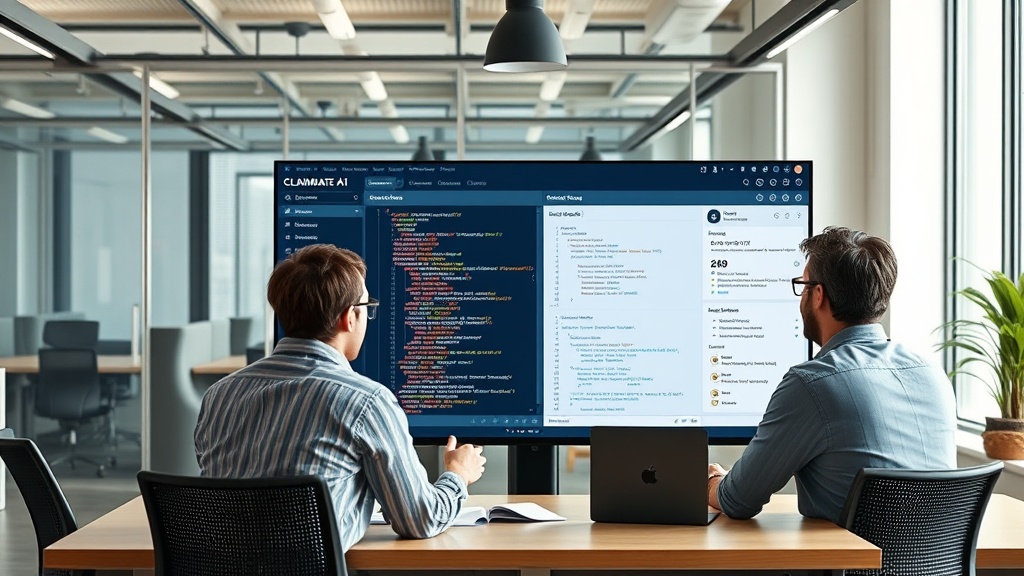 ClaimMate AI dashboard displaying code generation and debugging features